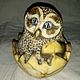 Order Figure owl in egg made of natural Ural stone Anhydrite. Kamnerezy-urala. Livemaster. . Figurines Фото №3