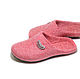 Felted Slippers womens coral, Slippers, Izhevsk,  Фото №1