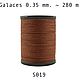Нить для кожи круглая вощеная, полистер Galaces 019 толщина 0.35 mm, Нитки, Белгород,  Фото №1