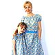 Dress for mother and daughter cotton 'Summer dream', Dresses, Tikhoretsk,  Фото №1