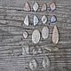 Cabochons moonstone and rock crystal. Cabochons. creative_work. Online shopping on My Livemaster.  Фото №2