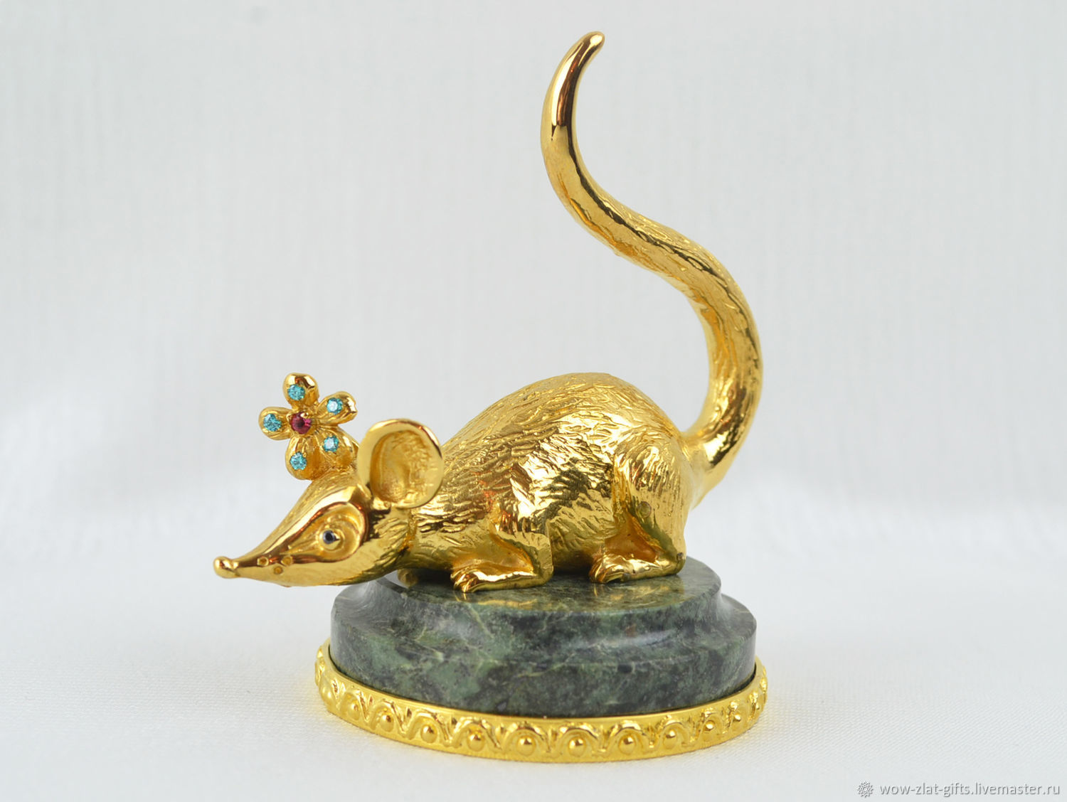Souvenir 'Mouse for rings' Zlatoust, Figurine, Chrysostom,  Фото №1