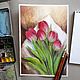 Pintura para interiores ' Tulipanes'. Pictures. Regina Kuyukova. Online shopping on My Livemaster.  Фото №2