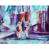Картины и панно handmade. Livemaster - original item An oil painting of a Ballerina As a gift to a woman. Handmade.