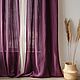 Льняные шторы Марсала. Шторы. Linen Interior. Интернет-магазин Ярмарка Мастеров.  Фото №2