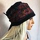 Order Learning video tutorial felting a hat with a drawstring Bow. SokMar. Livemaster. . Felting materials Фото №3