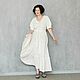 Summer dress, long, white, linen. Dresses. EverSpring. Dresses and coats.. Online shopping on My Livemaster.  Фото №2