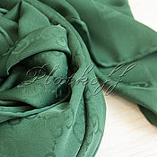 Аксессуары handmade. Livemaster - original item Women silk scarf made of Gucci fabric green grass. Handmade.