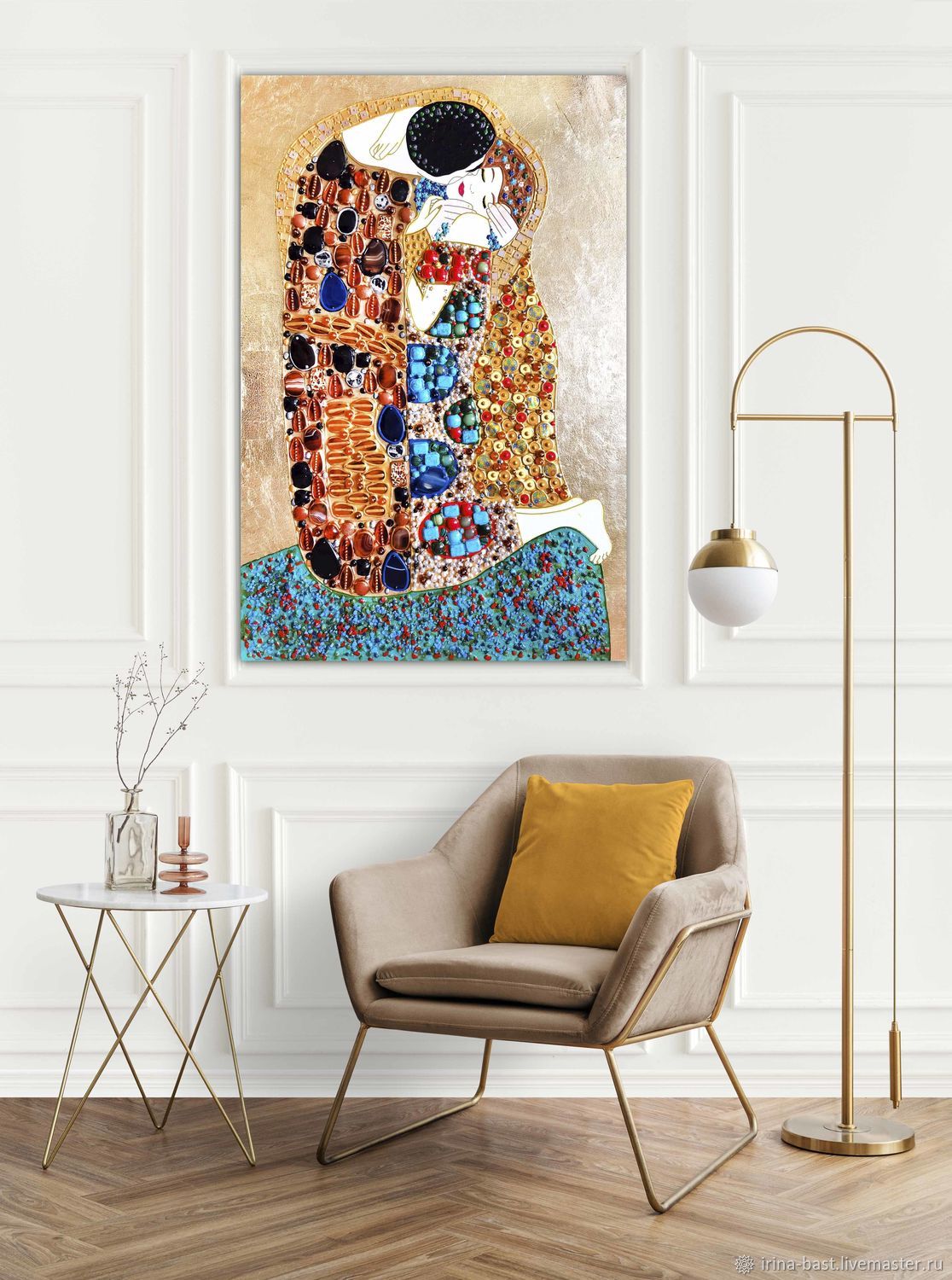 Картина Поцелуй Густав Климт. Подарок жене, подарок на свадьбу ...