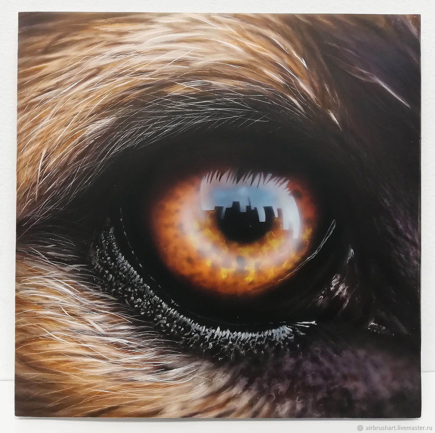 Собачьи глазки живопись