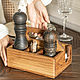Stand for spices and napkins 165mm made of light oak, Napkin holders, Moscow,  Фото №1