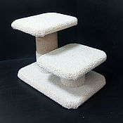 Зоотовары handmade. Livemaster - original item Ladder for cats, dogs on two steps. 2 in 1 scratching post and ladder.. Handmade.
