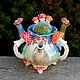 Teapot with three spouts 'fly Agarics', Teapots & Kettles, Moscow,  Фото №1