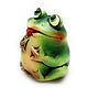 Order Ceramic figurine 'Frog Lusia'. aboka. Livemaster. . Figurine Фото №3
