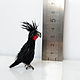 Parrot black palm cockatoo or parrot, Miniature figurines, Rostov-on-Don,  Фото №1