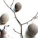 Egg set 3 pieces 6,5 cm in boho style. Eggs. BarminaStudio (Marina)/Crochet (barmar). My Livemaster. Фото №4