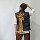 Felted vest ' Giraffe'. Vests. silk wool. Online shopping on My Livemaster.  Фото №2