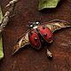 Order Brooch-pin: ' Coccinellida ' beetle, ladybug, modern. House Of The Moon Dew. Livemaster. . Brooches Фото №3