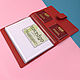 Folder organizer for documents 2in1 A5 format new. Cover. Leather Collection. My Livemaster. Фото №4