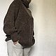 Вязаный свитер из ирландского твид-мохера. Свитеры. JULYWOOL// Юлия. Интернет-магазин Ярмарка Мастеров.  Фото №2
