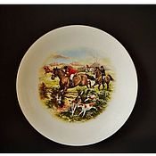 Винтаж: WEDGWOOD тарелка герб Сток-он-Трент, Англия, 1970-1980 гг