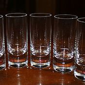 Винтаж handmade. Livemaster - original item A set of glasses for strong drinks, Moser, Czech Republic. Handmade.
