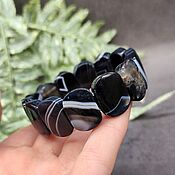 Украшения handmade. Livemaster - original item Black Amulet Bracelet black natural Agate. Handmade.