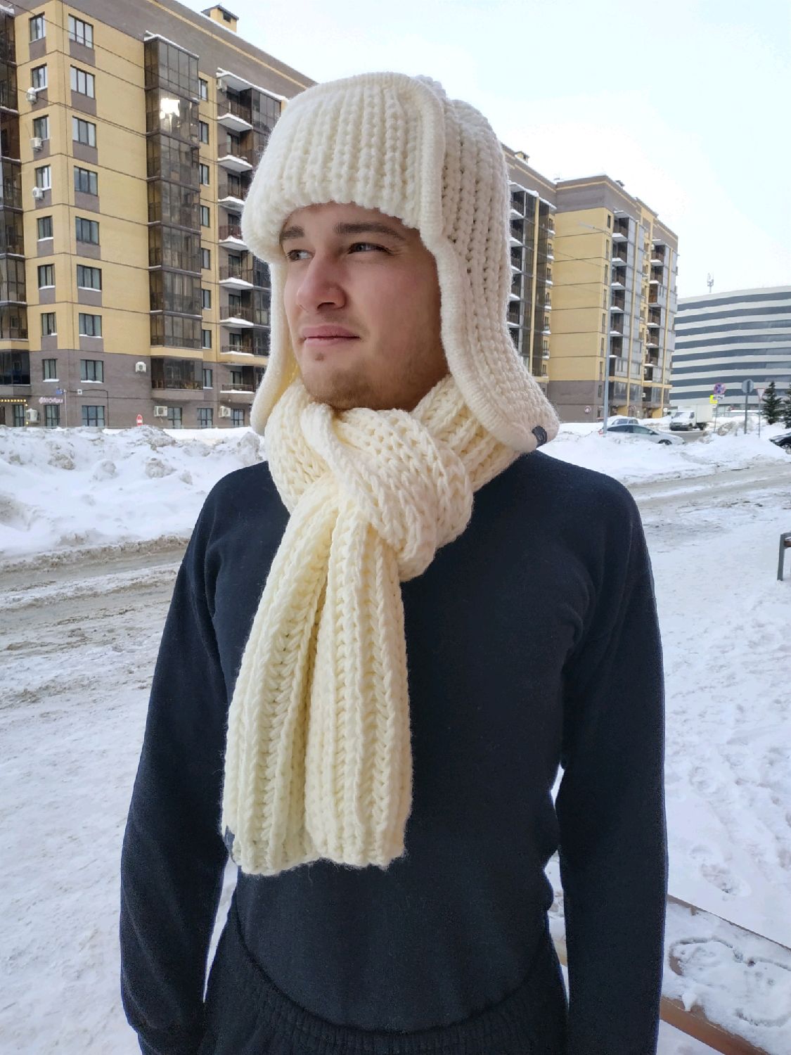 Как носить шарф с шапкой стильно?? - блог Issaplus