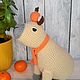 Вязаная игрушка Капибара с мандаринкой на голове, Амигуруми куклы и игрушки, Орск,  Фото №1