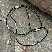 Украшения handmade. Livemaster - original item Nylon cord with beads (3 mm). Handmade.
