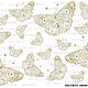Ажурные бабочки (D100508) - рисовая бумага, А4, Бумага для скрапбукинга, Москва,  Фото №1