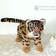 Tiger cub Sherkhan toy made of Tiger fur. Teddy Toys. Woolen Zoo. My Livemaster. Фото №6