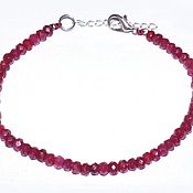Украшения handmade. Livemaster - original item Bracelet with natural ruby.. Handmade.