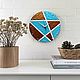 Wall clock 'Geometry' Wooden Silent. Watch. Clocks for Home (Julia). Online shopping on My Livemaster.  Фото №2