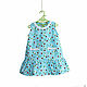 Baby dress made of turquoise American. cotton, p. 98, Childrens Dress, Moscow,  Фото №1