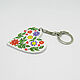 Order Heart-shaped key rings with flowers. Angel Art&Design. Livemaster. . Key chain Фото №3