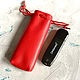 Red for the Beautiful! Case for lipstick or flash drive. Case. LoraLeather. Online shopping on My Livemaster.  Фото №2