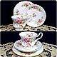 Винтаж: ЧАЙНЫЕ  ТРИО  Moss Rose от  Royal Albert Англия. Сервизы винтажные. ДУШЕВНАЯ КОЛЛЕКЦИЯ. Ярмарка Мастеров.  Фото №5