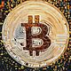 Биткоин картина из янтаря Эмблема криптовалюты логотип bitcoin биткойн. Картины. Балтамбер (Янтарь Балтики) (baltamber). Ярмарка Мастеров.  Фото №4