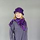 Hats: felted Violet hat. Hats1. Olgaorel57. My Livemaster. Фото №6