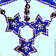 Necklace of beads "Starry sky". Necklace. Elena Karaseva. Bisernyj eksklyuziv. Ярмарка Мастеров.  Фото №4