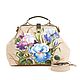 Middle bag ' Irises'. Valise. Pelle Volare. Online shopping on My Livemaster.  Фото №2