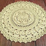 Для дома и интерьера handmade. Livemaster - original item Carpets for home: round Embossed Handmade Golden Autumn Rug. Handmade.