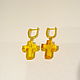 Amber earrings 'Crosses' S-39. Earrings. Amber shop (vazeikin). Online shopping on My Livemaster.  Фото №2