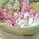 Букет с сиренью из ЗЕФИРНЫХ цветов (розово-белых оттенки). Букеты. ВКУС СЧАСТЬЯ Кондитерский бутик Ольги Мажуковой. Ярмарка Мастеров.  Фото №5