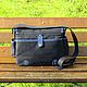  Men's leather bag OCEAN dark blue. Crossbody bag. Tais-bags. Online shopping on My Livemaster.  Фото №2