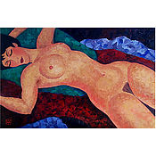 Картины и панно handmade. Livemaster - original item Erotic Oil painting nude girl nude painting. Handmade.