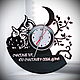 Wall clock "owls" made from vinyl records, Watch, Krasnoyarsk,  Фото №1