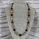 Beads made of natural stones (obsidian, coral, rhodonite), Beads2, Velikiy Novgorod,  Фото №1
