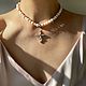 Чокер из жемчуга и серебра. Бусы из жемчуга и серебра. Бусы. 4NADYA Jewelry. Ярмарка Мастеров.  Фото №4